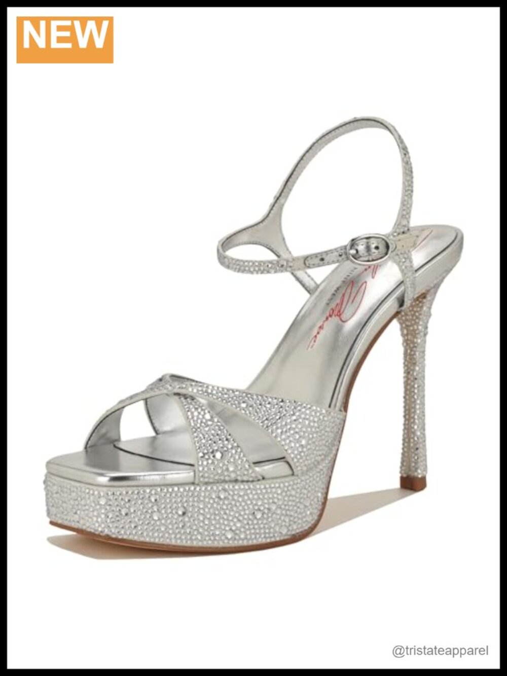 Nine West Talenth Heeled Sandals Faux Suede Square Toe Stiletto